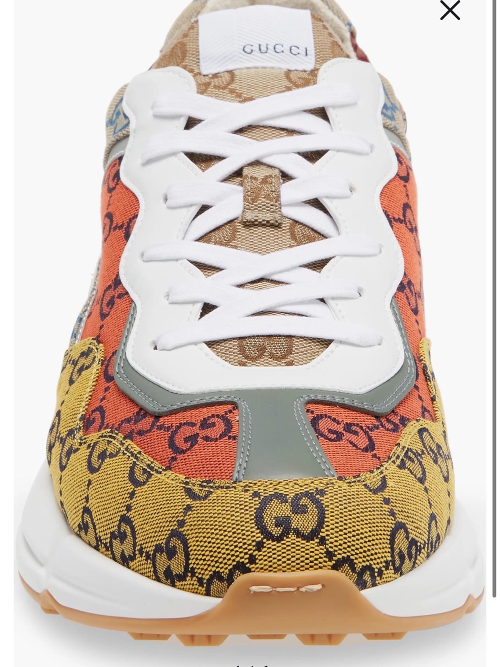 Gucci Rhyton Multicolor GG Sneaker 6.5 men’s